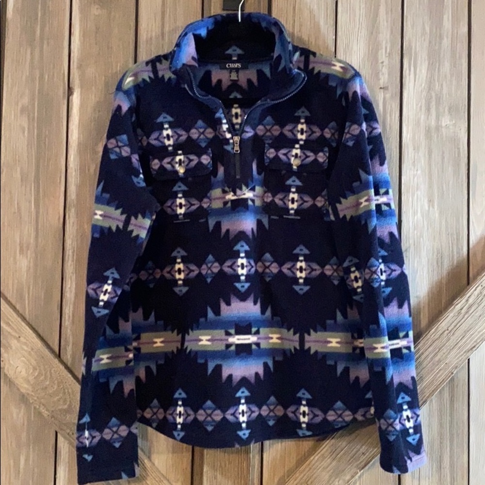 Chaps fleece pullover